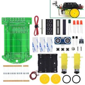 Kit fai da te auto robot intelligente a rango intelligente D2-4 sensore a ultrasuoni STC15W408AS - Foto 1 di 11