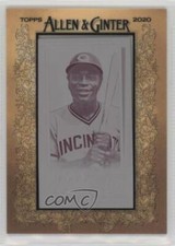 2020 Allen & Ginter's Mini Printing Plate Magenta Framed 1/1 Joe Morgan HOF 13iq
