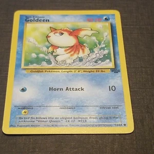 GOLDEEN 53/64 - Jungle - Tarjeta Pokémon WOTC DE COLECCIÓN - ILIMITADA - CASI NUEVA - Imagen 1 de 2