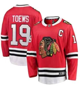 Fanatics Chicago Blackhawks Jonathan Toews #19 $175 Hockey Jersey Men's Large - Picture 1 of 5
