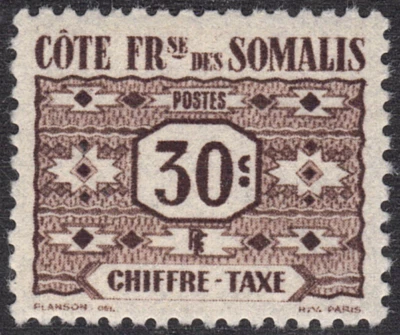 1947 Somali Cost-SC# J40 - Postage Due Stamp - M-H - Image 1 of 2