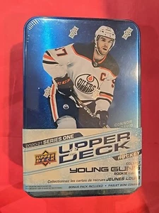 2020-21 Upper Deck Series 1 Hockey 10-PACK SEALED TIN BOX Lafreniere - Picture 1 of 3