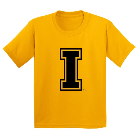 Idaho Vandals Primary Logo Youth T Shirt - Gold Cover