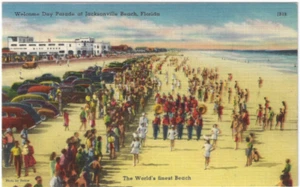 Postal de colección Welcome Day Parade en Jacksonville Beach, Florida - Imagen 1 de 2