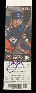 Brock Nelson Signed 2013 NHL 1ST Goal Ticket New York Islanders All-Star - Picture 1 of 3