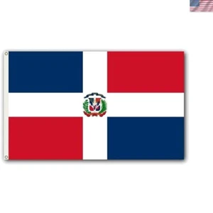 Dominican Republic Flag - Large 3' x 5' Weather-Resistant Polyester Outdoor Flag - Picture 1 of 2