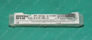 Greenfield, MTP-1018, GTD M10 X1.25 HT 4FL 750AL JIS Flute Tap Metric 10mm - Picture 1 of 5