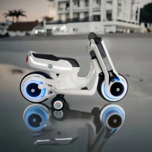 Electric Ride On Toy Kids Motorcycle Scooter Disney Tron Led Lights 2 Seaters - Picture 1 of 15