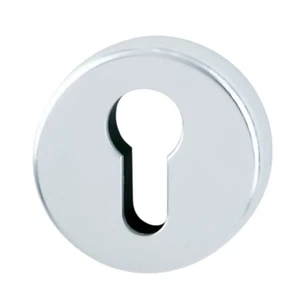 1 par de escudos protectores de ojo de cerradura Hoppe 42KS 52 mm plata aluminio. - Imagen 1 de 3