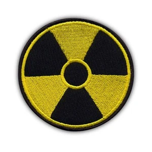 Radiation - circle - yellow threads Patch/Badge Embroidered - Picture 1 of 1