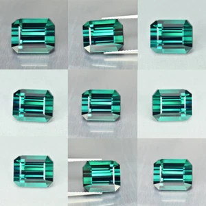 7.45Ct Octagan Cut Eye-catching Lustrous Unheated Indicolite Blue Tourmaline - Picture 1 of 3