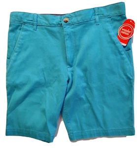 Boy's Wonder Nation Flat Front Stretch Short Adjustable Waist Blue 18 Husky - Picture 1 of 2