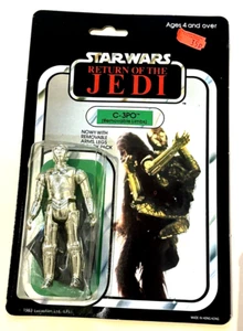 STAR WARS RETURN OF THE JEDI ROTJ VINTAGE 1983 C-3PO ABNEHMBARE LIMBS NEUWERTIG VERSIEGELT - Bild 1 von 6