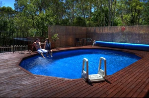 ABOVE GROUND SWIMMING POOL PACKAGE 4.9m x 3.6m SALTWATER AUST MADE FAMILY OWNED - Picture 1 of 12