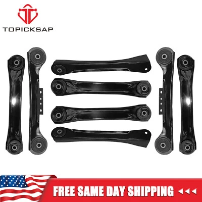 Brazos de control inferiores y superiores delanteros y traseros de 8 piezas para Jeep TJ Wrangler 1997-2006 Foto 1 de 4