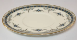 Minton Grasmere Blau & Goldrand Teller für Sauciere Sauciere um 1980 TOP - Bild 1 von 5