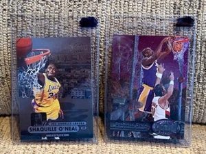 1997-98 Fleer Metal Universe #1 & #50 - SHAQUILLE O'NEAL Lot - LAKERS (2 Cards) - Picture 1 of 4