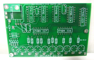 Placa de controlador de tubo Nixie hágalo usted mismo para 1 reloj de tubo Nixie Foto 1 de 4