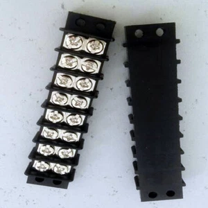 Dual 8 Position Terminal barrier Strip Blocks 30A 600V for Speaker Harness ,58A - Picture 1 of 2