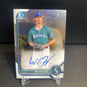 Bowman Draft 2022 - WALTER FORD - 1° Bowman Chrome Auto - MARINERS - Foto 1 di 2