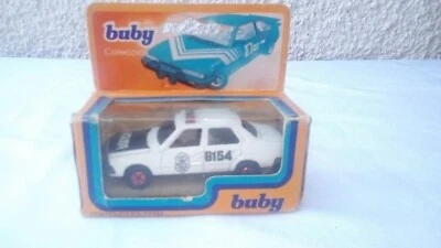 Coche de policía Buby Argentina juguete metal fundido a presión 1/64 Renault 18 Foto 1 de 4