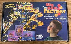 Vintage 1990er K'NEX Set 63045 Big Ball Factory - *unsicher ob komplett* - mit Anleitungen - Bild 1 von 5