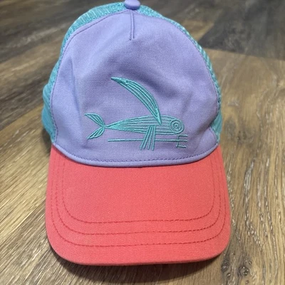 Gorra Patagonia Bordada Tri Tono Pez Volador Púrpura/Aqua/Salmón SnapBack Foto 1 de 4