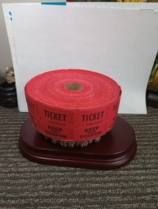 Double Roll Raffle Event Tickets Red - Picture 1 of 6