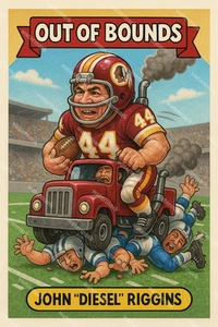 GX296 John Riggins Washington Redskins Out of Bounds 4x6 12x18 16x24 Photo - Picture 1 of 1