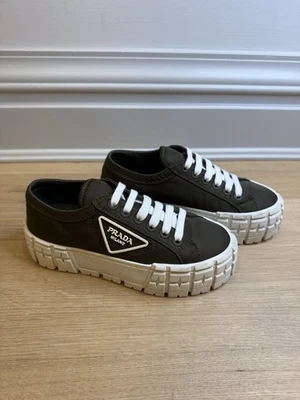 PRADA Double Wheel Low-top Green Sneakers EU 36 US 6 - Image 1 of 4