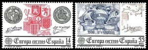 SPAGNA 1982 Europa 2v MNH** - Picture 1 of 1