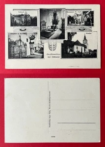 AK GROßKMEHLEN bei Ortrand um 1910 Schloss, Bäckerei und Kirche   ( 163821 - Bild 1 von 1