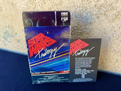 Star Wars VHS SUPER RARE Trilogy! 2 are NEW SEALED CBS FOX Watermarks 1988 - Image 1 of 4