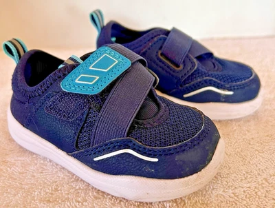 Athletic Works 婴儿运动鞋蓝色网眼慢跑鞋男女通用 Criss-Cross 婴儿 3 — 第 1/4 张图片