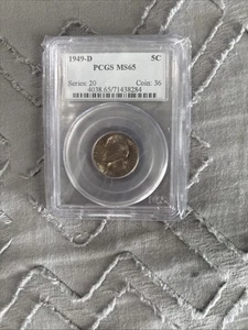1949-D JEFFERSON NICKEL 5 CENT TONED BEAUTIFUL PCGS MS65 #MC_520 - Picture 1 of 4