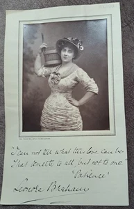 c1882 Mag page Leonora Braham Patience Gilbert & Sullivan D`Oyly Carte Theatre - Imagen 1 de 2