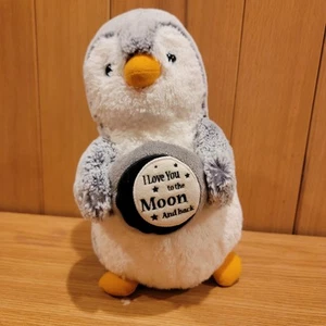 SELTEN Aurora Pinguin Liebe dich zum Mond und zurück 12 Zoll Plüsch - Bild 1 von 12