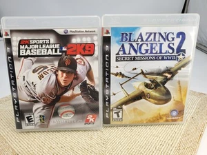 PS3 Blazing Angels 2 Misiones Secretas de la Segunda Guerra Mundial + 2K Deportes Grandes Ligas de Béisbol - Imagen 1 de 8