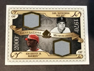 2009 SP Legendary Cuts Generations Dual Jersey Carl Yastrzemski Ken Griffey Jr. - Bild 1 von 2