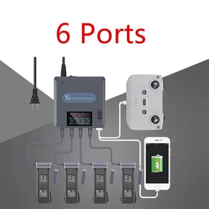 Cargador rápido de batería de dron RC pantalla digital LED concentrador de carga para DJI Mavic 3 - Imagen 1 de 16