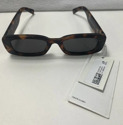 H&M Womens Rectangular Tortoise Shell Sunglasses 48 15 140 - Image 1 of 4