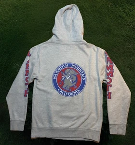 Mammoth Mountain Hoodie Sweatshirt Small grau 2-seitig Logo Ski Snowboard Resort - Bild 1 von 10