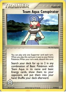 Team Aqua Conspirator - Uncommon - Team Magma vs Team Aqua - 77/95 - NM - Normal - Picture 1 of 2