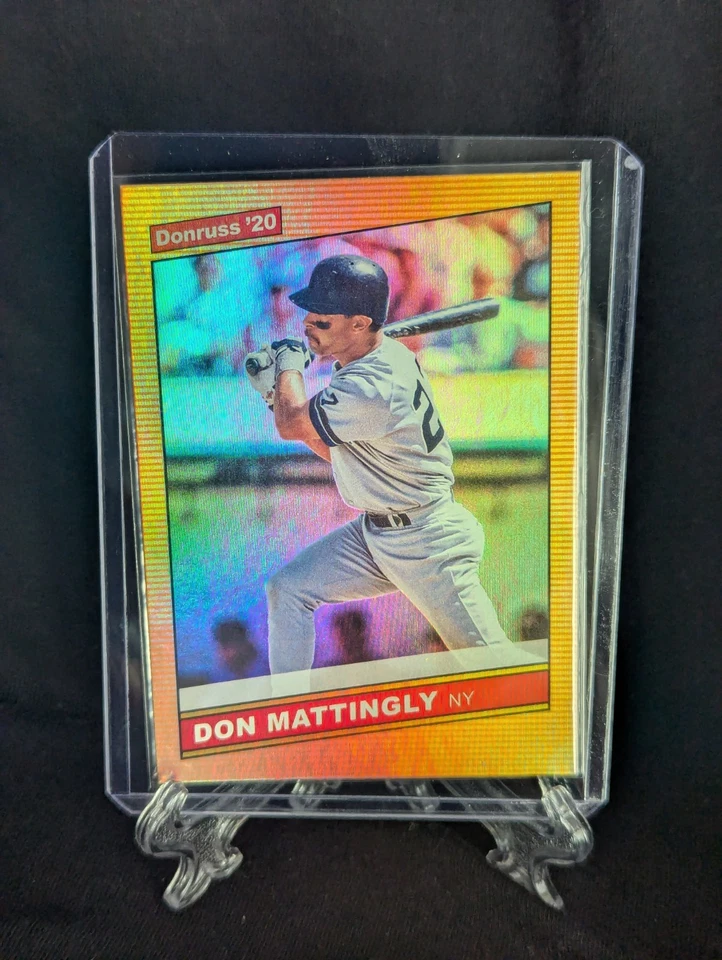 2020 Panini Donruss - Retro 1986 Don Mattingly #216 Yellow - Image 1 of 2