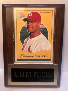 Albert Pujols Card & Plaque Fleer Platinum Portraits St. Louis Cardinals - Picture 1 of 1