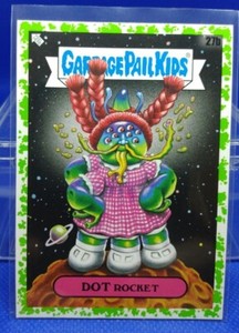 2020 Garbage Pail Kids 35th Anniversary Dot Rocket 27b Green Parallel  