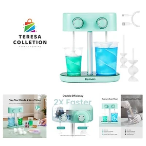 Dual-Head Resin Mixer, Rechargeable Epoxy Mixer, Stepless Speed & Minimum Bub... - Picture 1 of 10