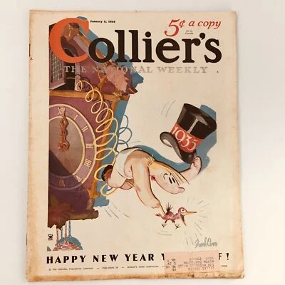 VTG Collier's Magazine January 5 1935 Happy New Year Yourself A New Year Edition Foto 1 de 4
