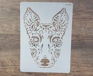 Schablonen Hund Ornamente Wandtattoo Vintage Shabby Stencil Malerei ST-1010131 - Bild 1 von 5