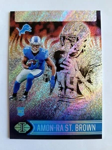 COLLEZIONE TROFEO PANINI ILLUSIONI 2021. AMON-RA ST. BROWN RC! 14/25! 1/1! MAGLIA #! - Foto 1 di 5